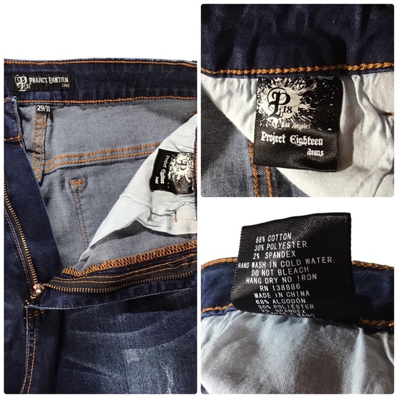 Project Eighteen High Rise Skinny Jeans Dark Wash Size 29 - Picture 7 of 12